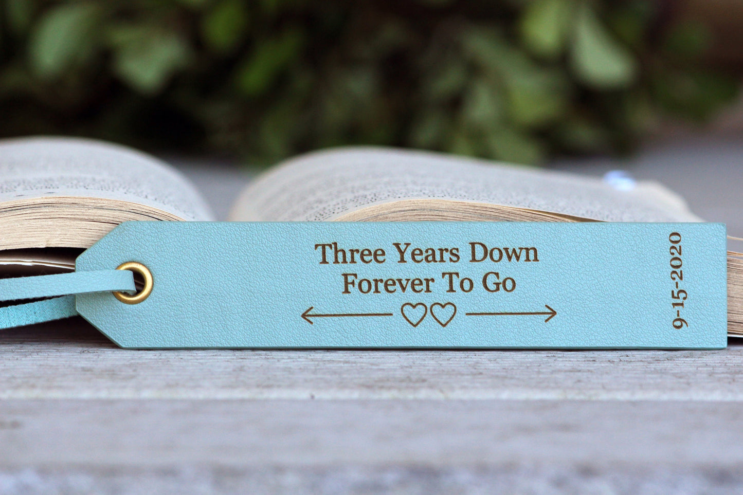 Personalized Leather Bookmark,Book Lover, Christmas Gift for Readers, 3 Year Leather Anniversary,Favorite Quote,Bible Scripture