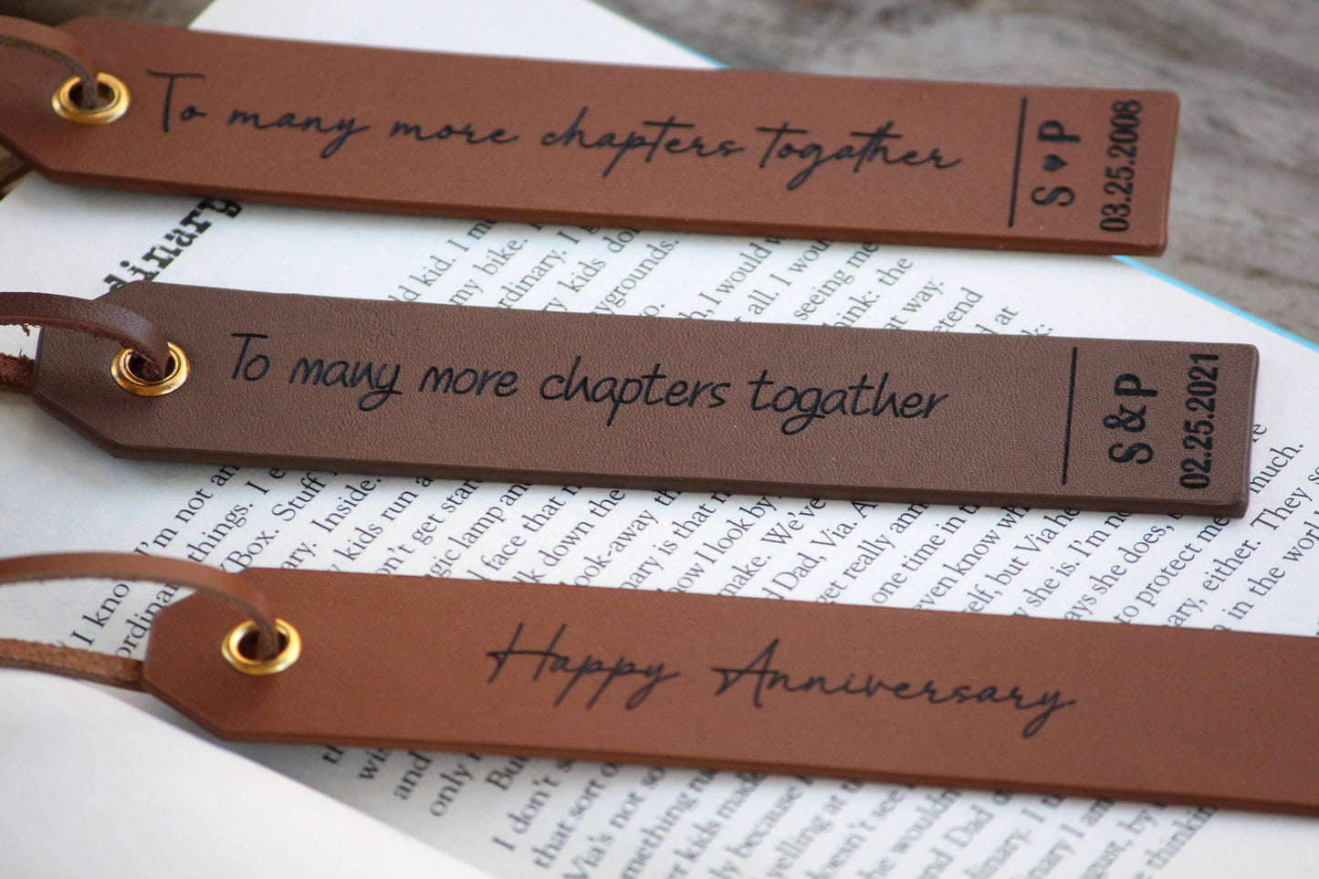 Personalized Leather Bookmark, Customized Gift, Book Lover, Gift for Readers - Birthday, Anniversary, Mother's Day, Father's Day Gift