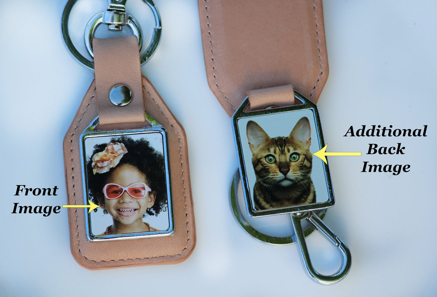 Personalized Keychain, Double Sided Photo Keychain, Drive Safe Key Holder - Birthday, Anniversary, Father's Day Gift