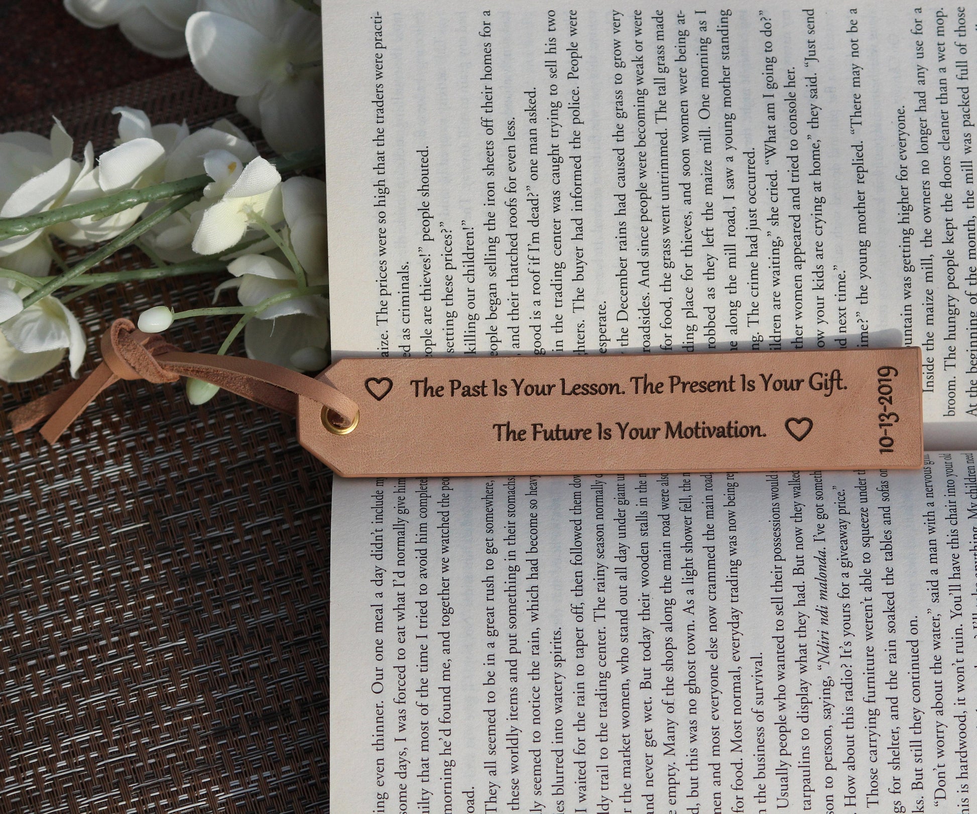 Personalized Leather Bookmark, Customized Gift, Book Lover, Gift for Readers - Birthday - Anniversary - Unique Father's Day Gift