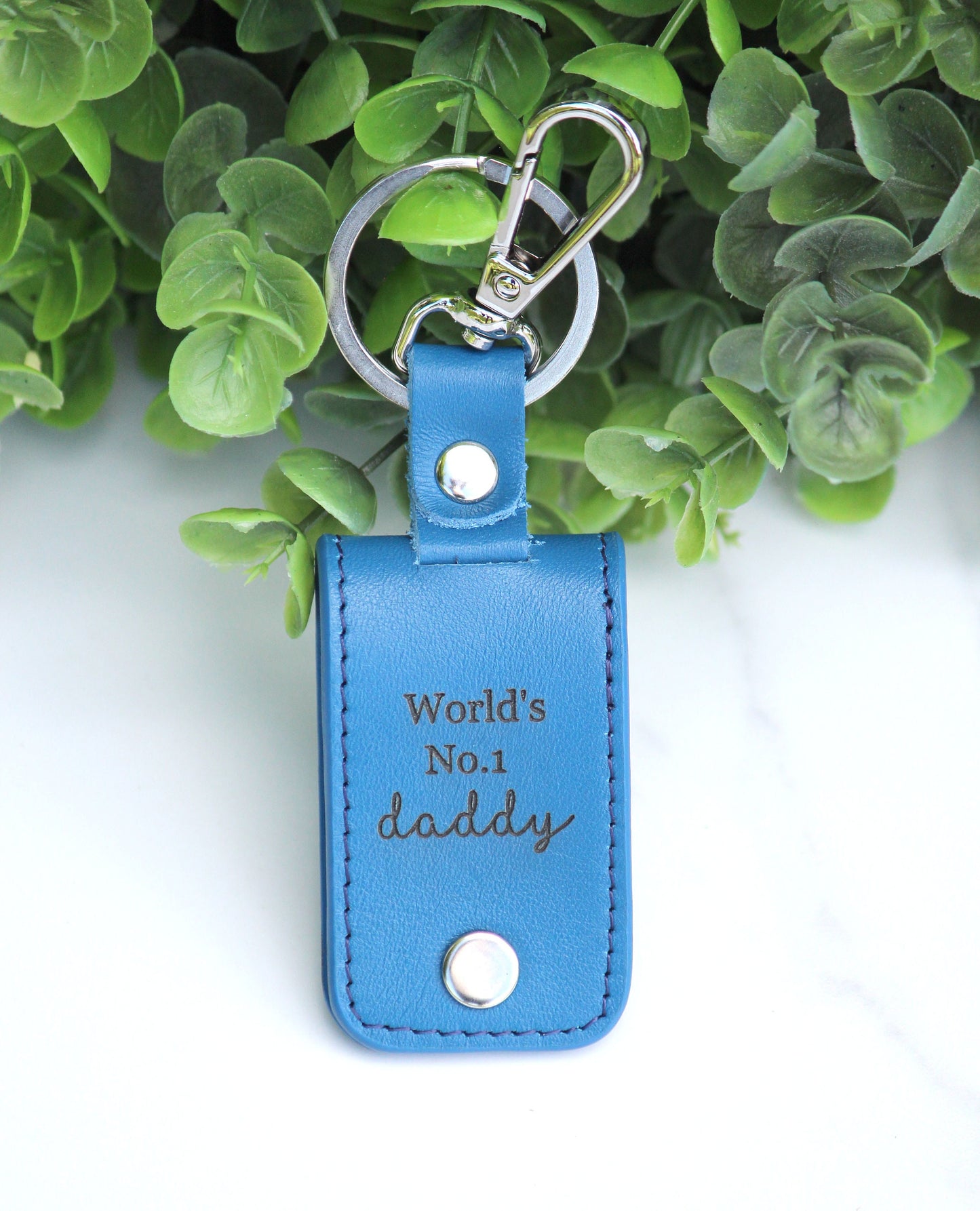 Fathers Day Gift, Gifts for Dad, Drive Safe, First Time Dad Gift, Grandpa Gift, Custom Leather Keychain - Birthday, Anniversary Gift
