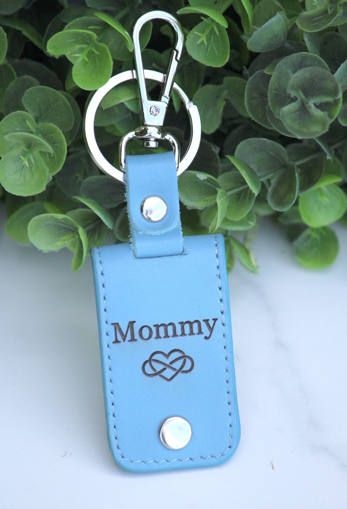 Mothers Day, Fathers Day, Personalized Leather Photo Keychain, Drive Safe, First Time Dad Mom Gift - Birthday, Anniversary, Memorial Gift