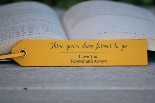 Personalized Leather Bookmark, Customized Gift, Book Lover, Gift for Readers - Birthday - Anniversary - Unique Father's Day Gift