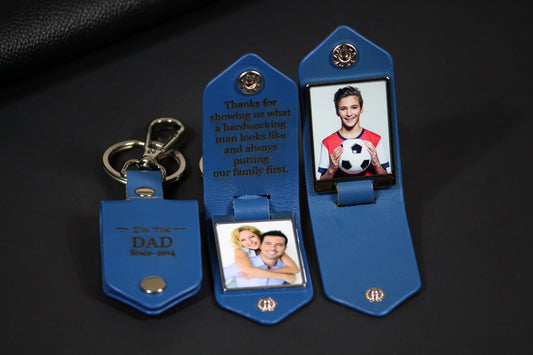 Photo Keychain, Drive Safe, Handwritten Message, Gifts For Grandpa, Photo Engraving, Memorial Gift, Fathers Day Gift
