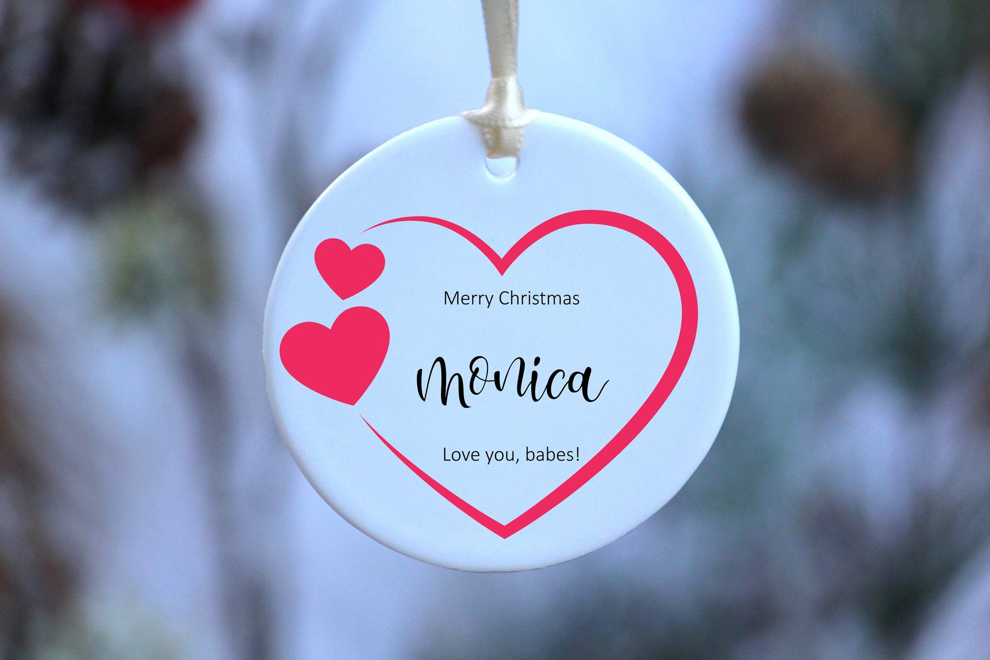 Our First Christmas Married as Mr and Mrs Ornament - Personalized First Christmas Engaged Ornament - Newly Engaged Gift for Christmas