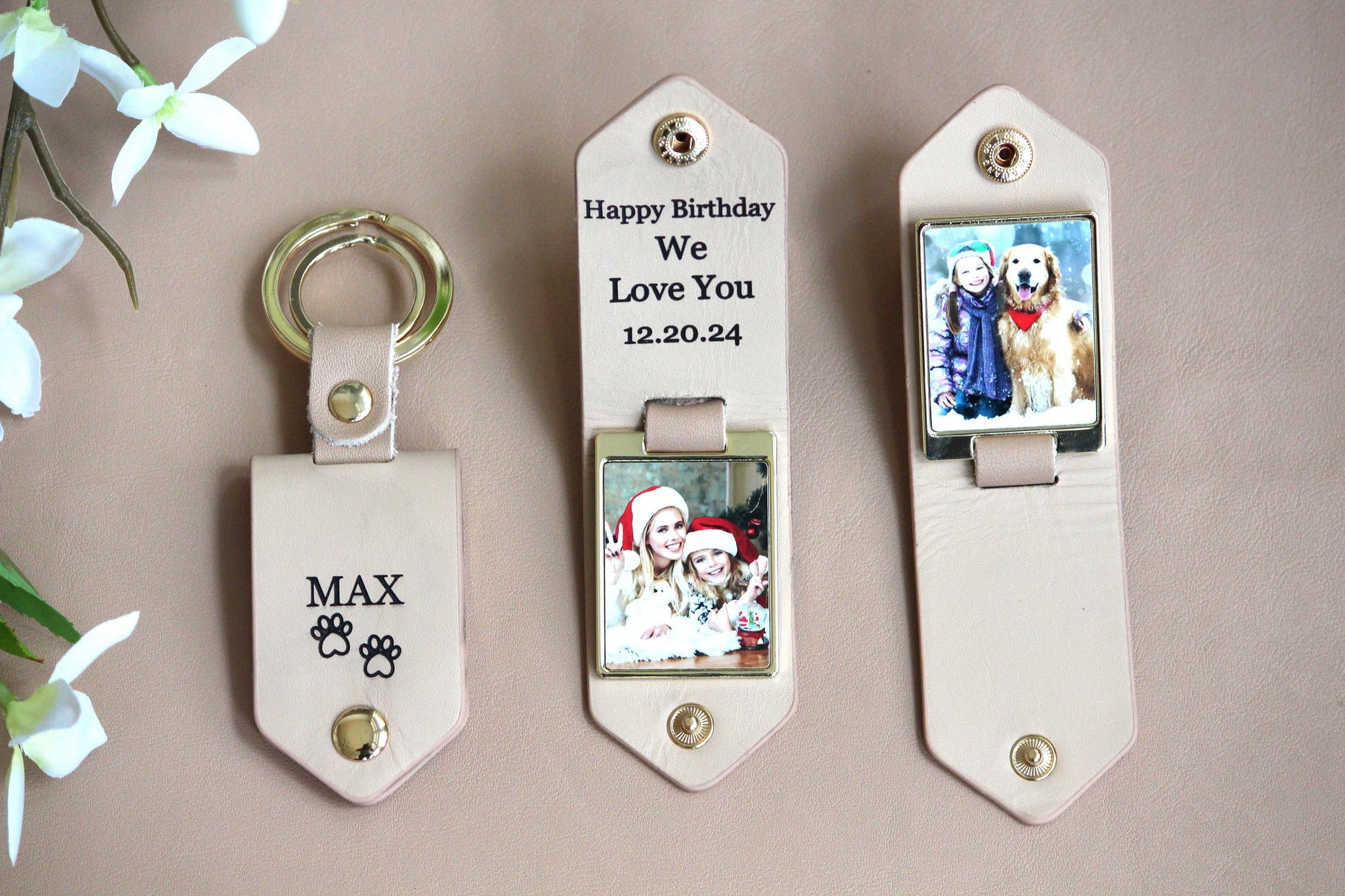 Personalized Accessories, Photo Keychain Husband Boyfriend Anniversary Calendar,1st Dating Date, Drive Safe Keychain, Christmas Gift for Men